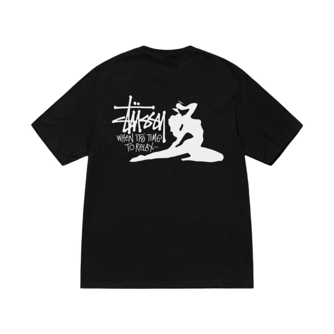 1905055 Stussy Relax T-Shirt Black