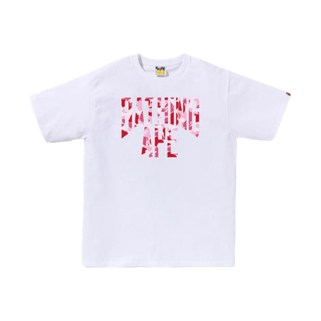 - BAPE ABC Camo NYC Logo T-Shirt White Pink