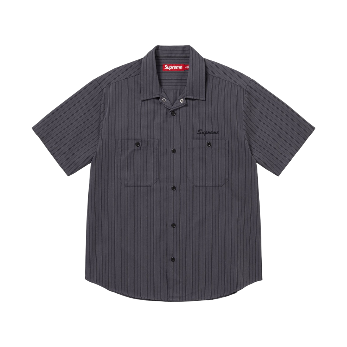 슈프림 AOI 아이즈 숏슬리브 워크 셔츠 스트라이프 - 24FW(Supreme AOI Eyes S/S Work Shirt Stripe - 24FW) - 2
