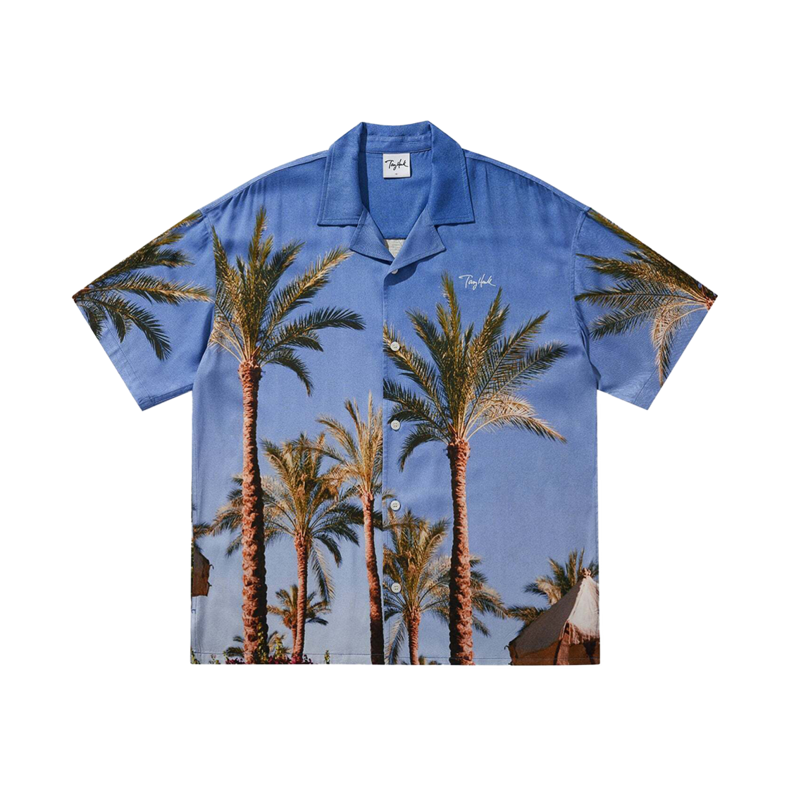 토니호크 팜트리 올오버 하프 셔츠 블루(TONYHAWK Palm Tree All Over Half Shirt Blue)