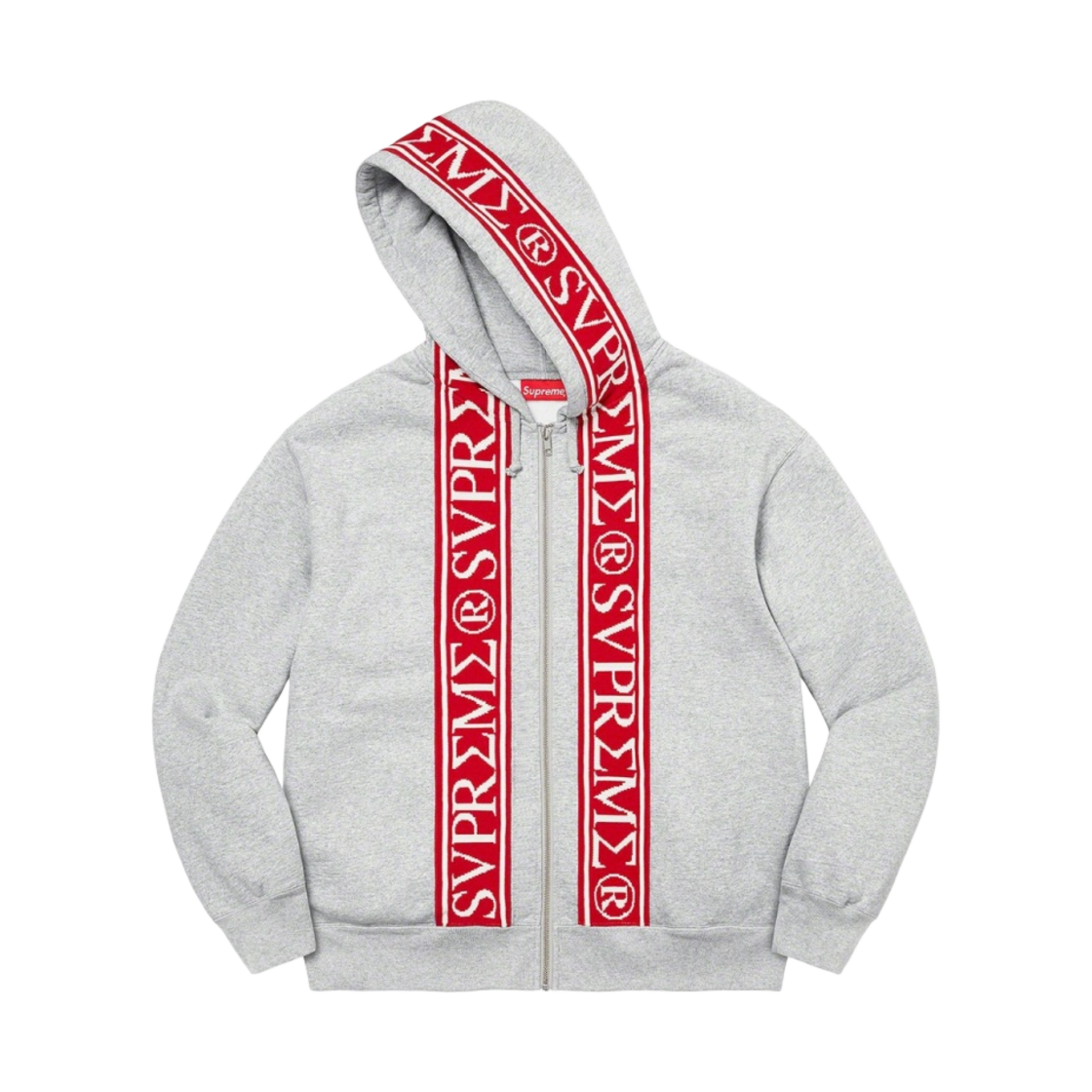 슈프림 로만 집업 후드 스웨트셔트 헤더 그레이 - 23SS(Supreme Roman Zip Up Hooded Sweatshirt Heather Grey - 23SS) - 2