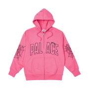 Palace Spider Zip Hood Shock Pink - 23FW
