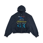 Project G/R Happiness Zip Hoodie Navy