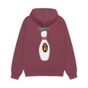 Stussy Kingpin Zip Hoodie Oxblood