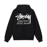 Stussy Stock DSM London Zip Hoodie Black 2022