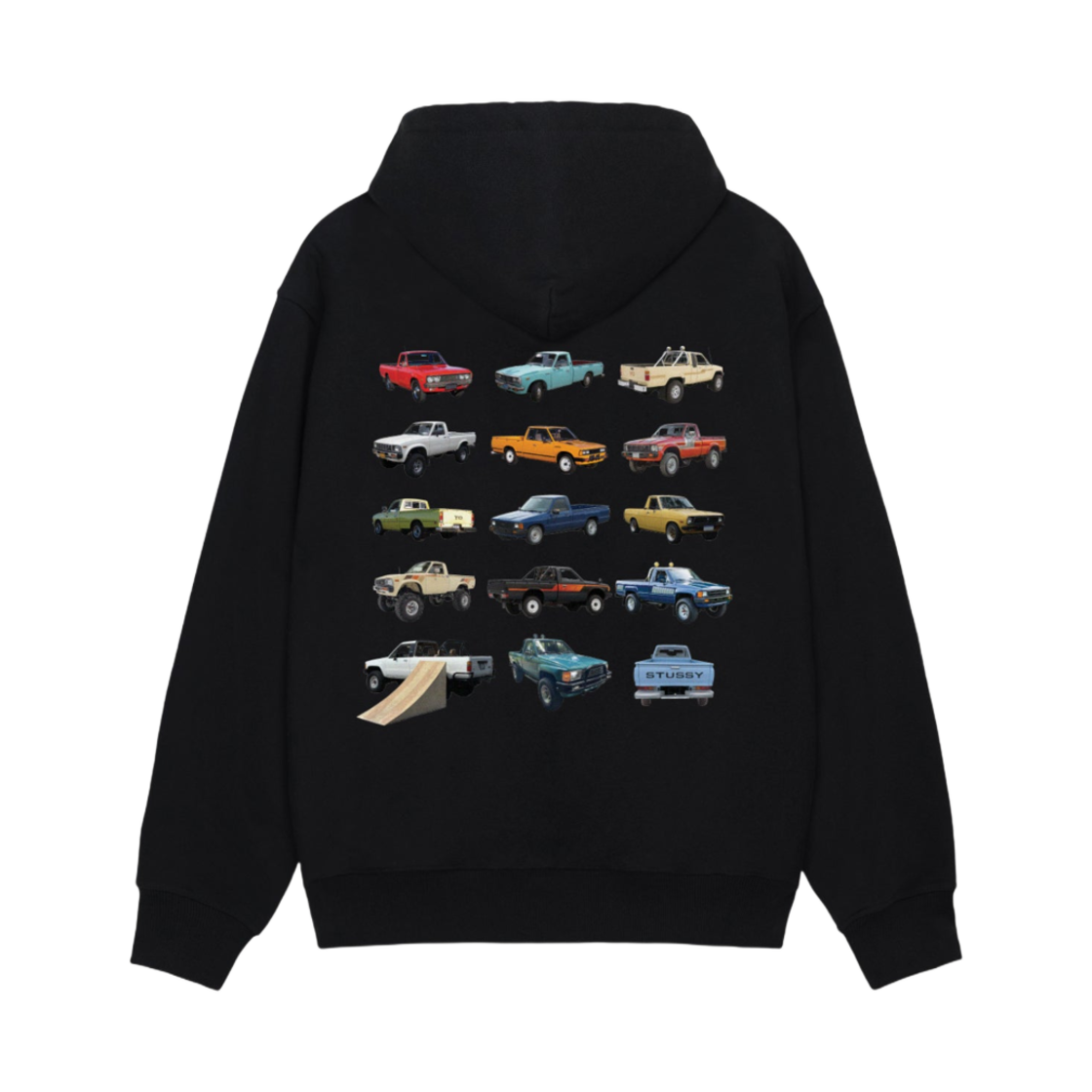 스투시 픽업 집 후드 블랙(Stussy Pickup Zip Hoodie Black) - 1