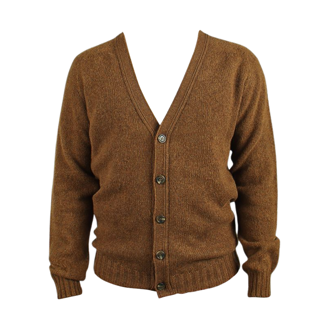 M3092/3V Harley of Scotland Supersoft Lambswool Cardigan Pecan