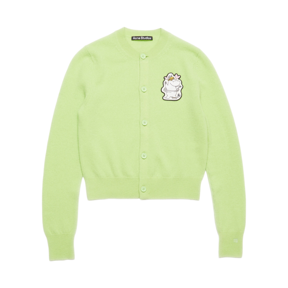 (W) 아크네 스튜디오 x 무민 가디건 페일 그린