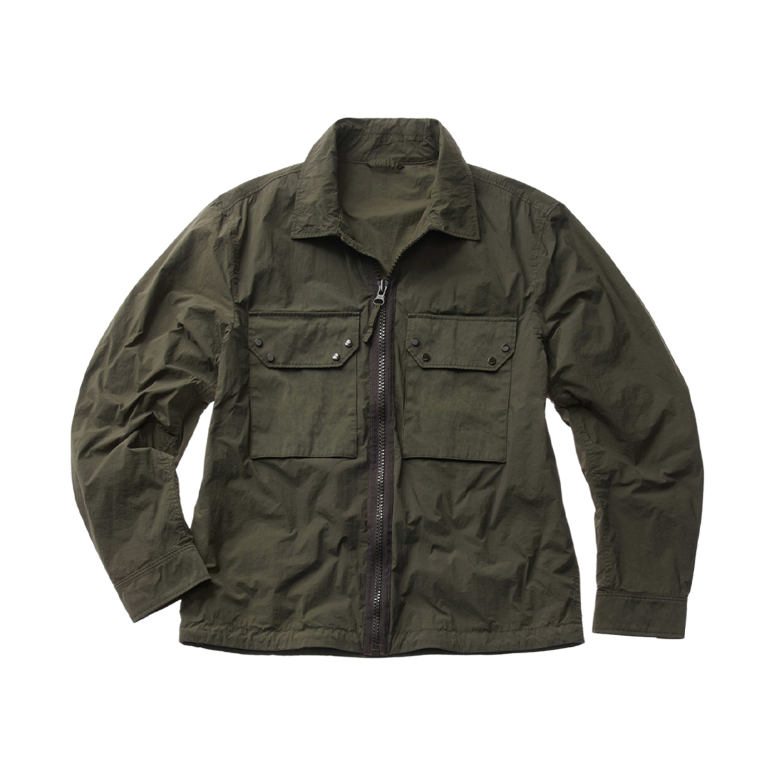 텐씨 집업 미드 레이어 셔츠 그린 리자드(Ten C Zip Mid Layer Shirt Green Lizard)