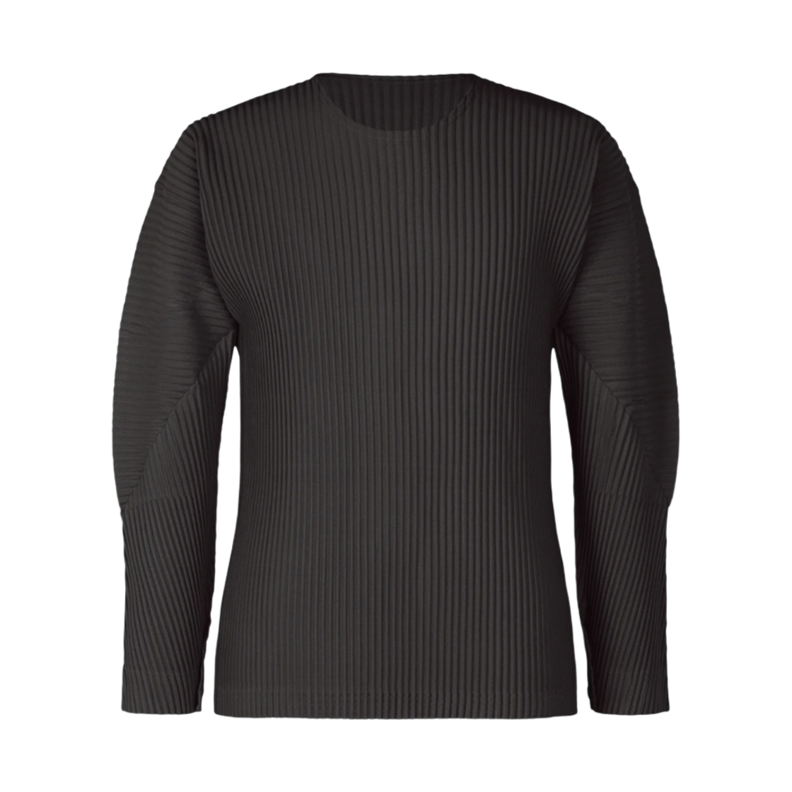 옴므 플리세 이세이 미야케 플리츠 스템 롱슬리브 티셔츠 다크니스 브라운(Homme Plisse Issey Miyake Pleats Stem Long Sleeve T-Shirt Darkness Brown)