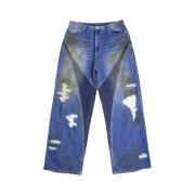 Civision by CSC Vision Distressed Denim Pants Washed Blue