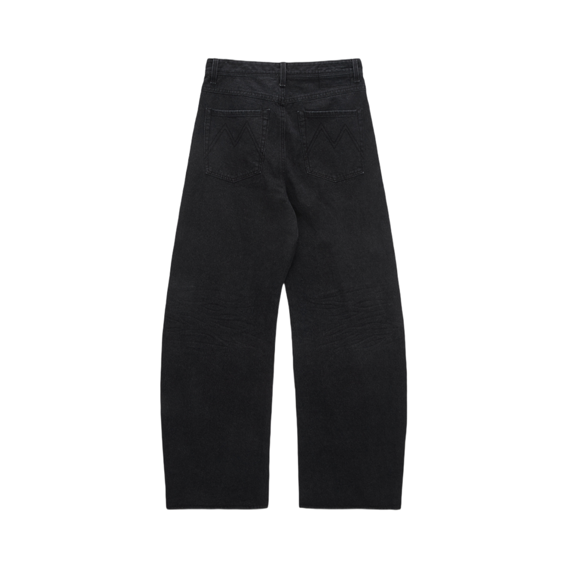 마뗑킴 와이드 컷 포인트 데님 팬츠 블랙(Matin Kim Wide Cut Point Denim Pants Black) - 2
