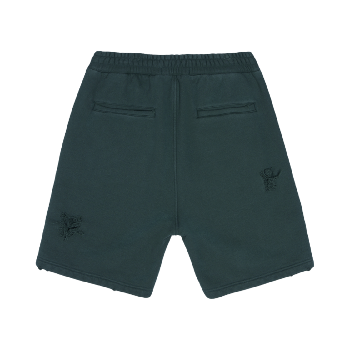 베이프 디스트레스드 로고 쇼츠 딥 정글(BAPE Distressed Logo Shorts Deep Jungle) - 2