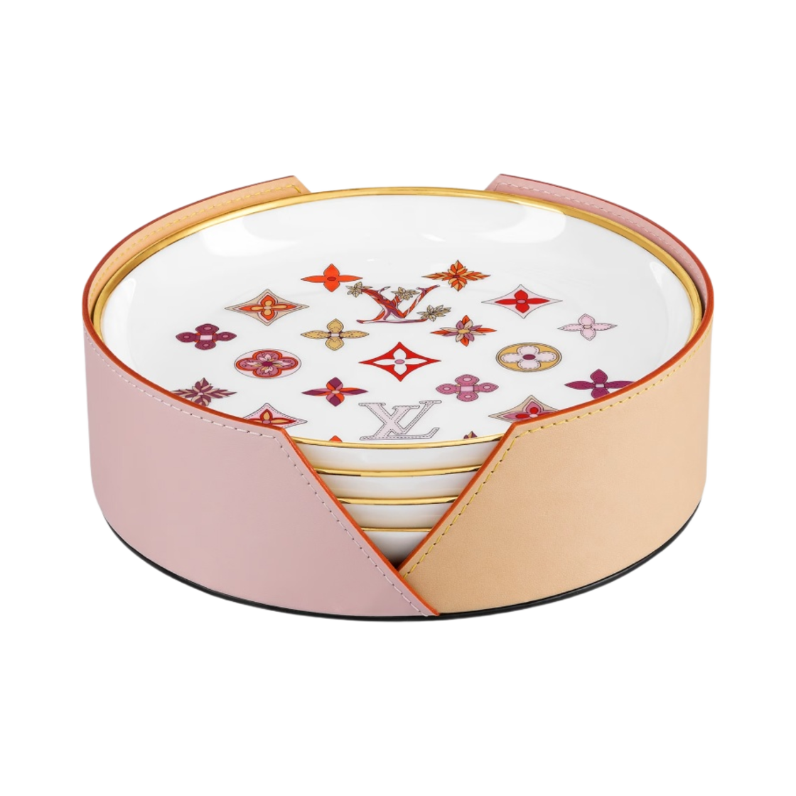 GI0875 Louis Vuitton Plates Set Porcelain