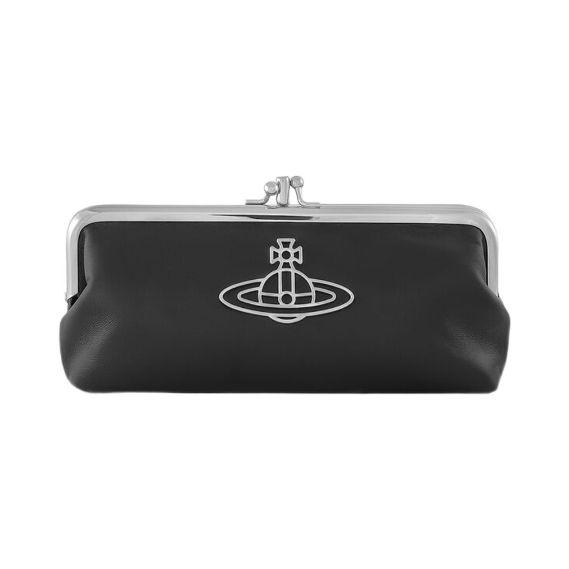 비비안 웨스트우드 나파 씬 라인 오브 프레임 퍼스 체인 블랙(Vivienne Westwood Nappa Thin Line Orb Frame Purse With Chain Black) - 1