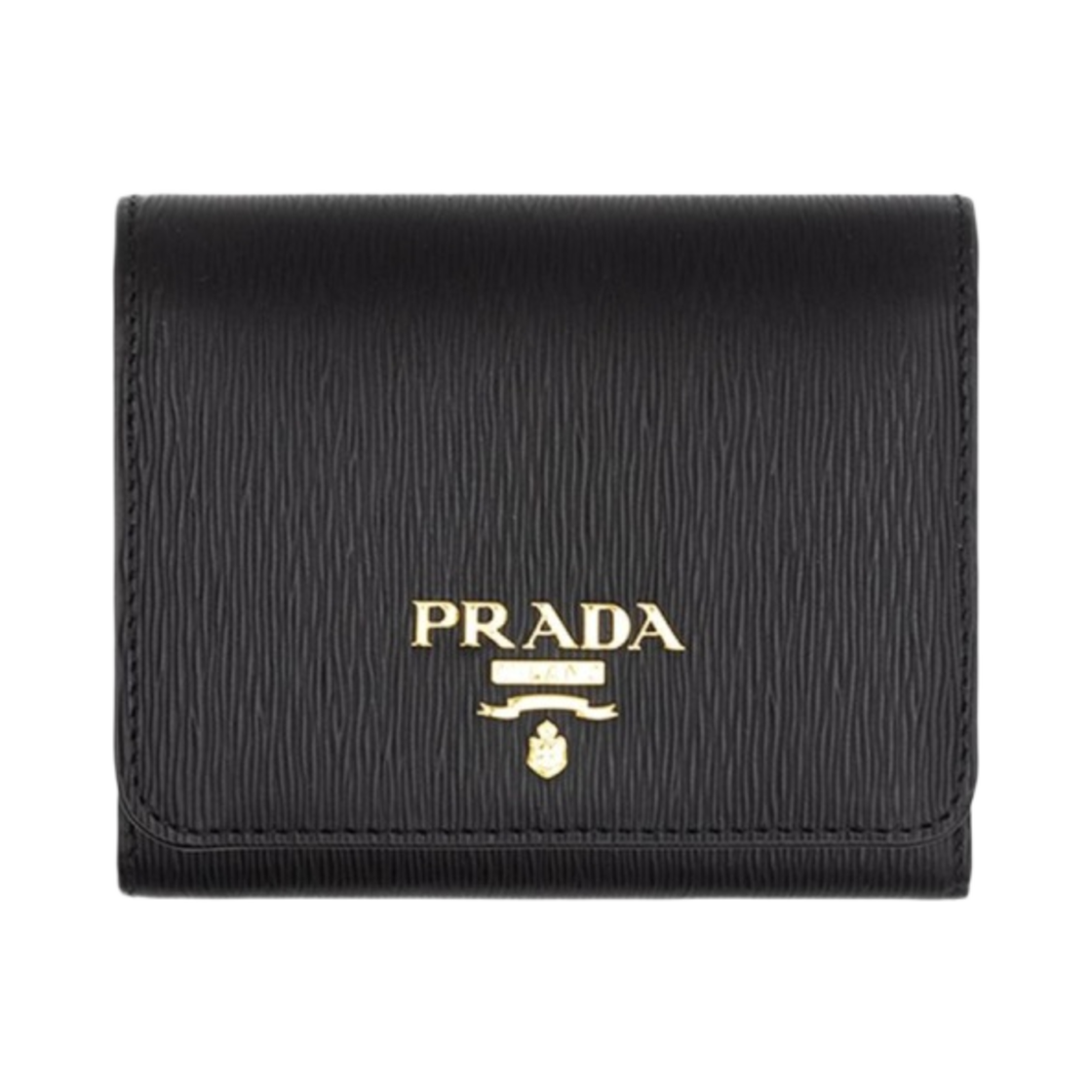 프라다 비텔로 무브 바이컬러 트라이폴드 반지갑 블랙 레드(Prada Vitello Move Bicolor Tri-Fold Wallet Black Red) - 1