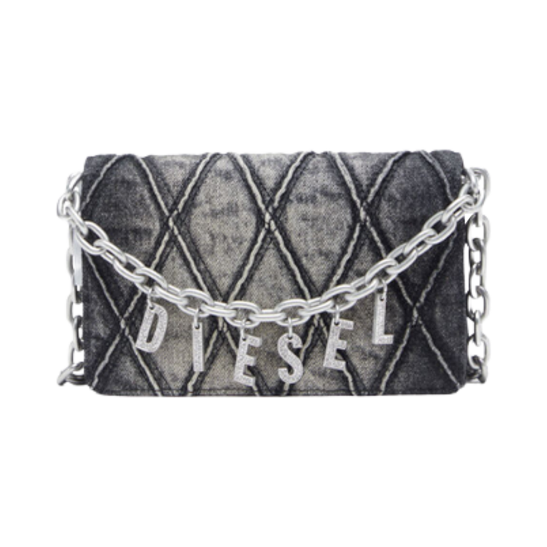 디젤 참-D 월렛 스트랩 블랙(Diesel Charm-D Wallet Strap Black)