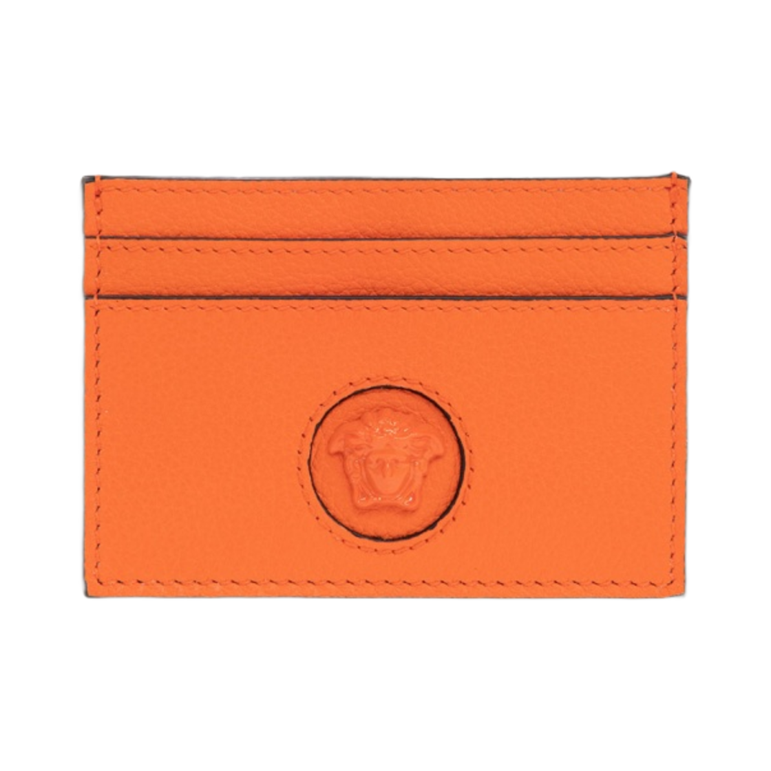 DP3I057-DVIT2T-1O55V Versace La Medusa Card Case Orange