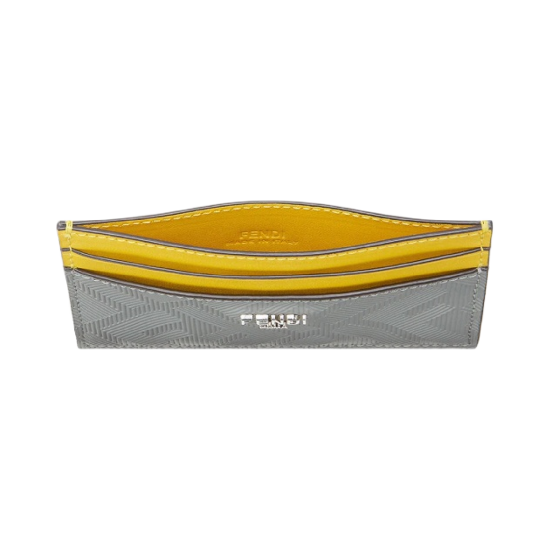 펜디 FF 로마 레더 카드 홀더 그레이(Fendi FF Roma Leather Card Holder Grey) - 3