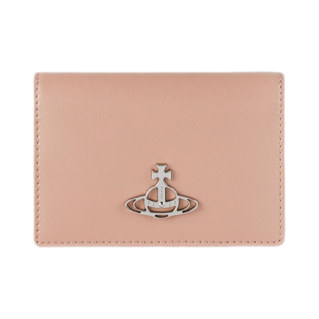 비비안 웨스트우드 펄라이즈드 레더 카드 홀더 핑크(Vivienne Westwood Pearlised Leather Card Holder Pink) - 1