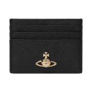 Vivienne Westwood Logo Flat Card Holder Black