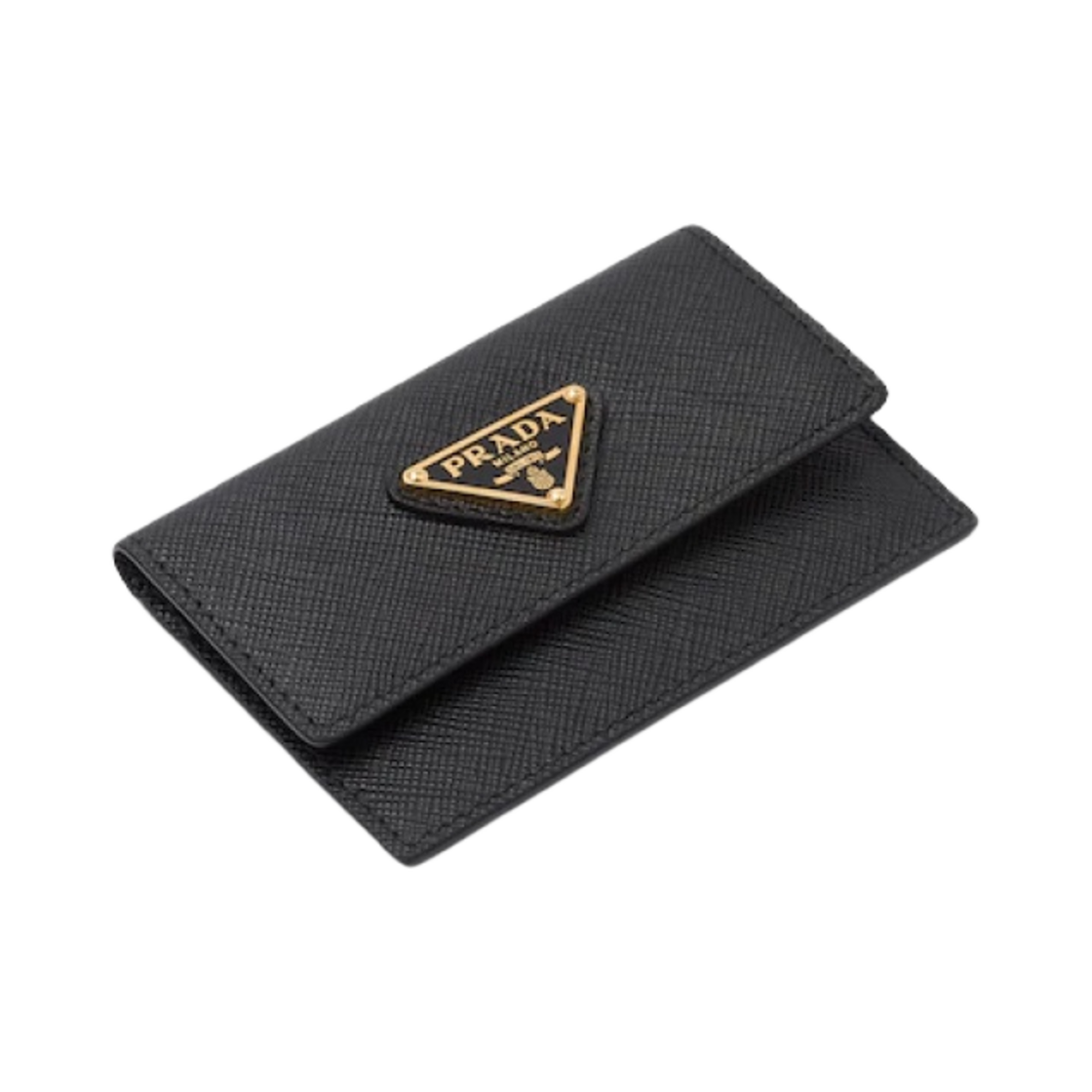 프라다 사피아노 레더 카드 홀더 블랙(Prada Saffiano Leather Card Holder Black) - 2