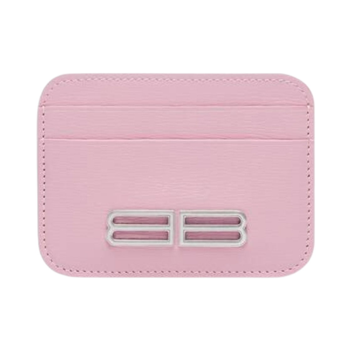 발렌시아가 스트라이프 엠보스 카프스킨 가십 카드 홀더 라이트 핑크(Balenciaga Stripe Embossed Calfskin Gossip Card Holder Light Pink) - 1