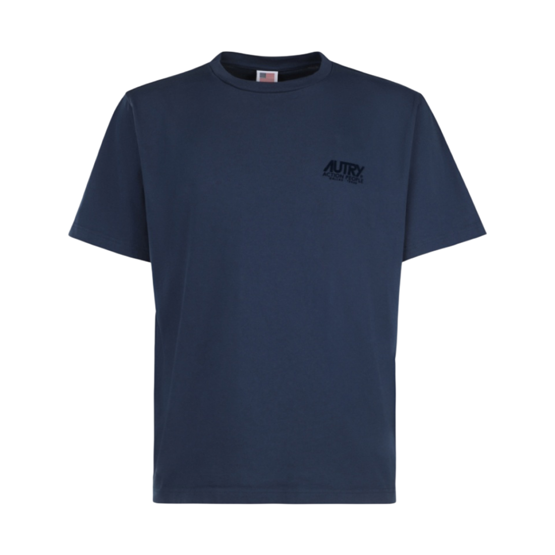 오트리 아이코닉 플록 티셔츠 블루(Autry Iconic Flock T-Shirt Blue)