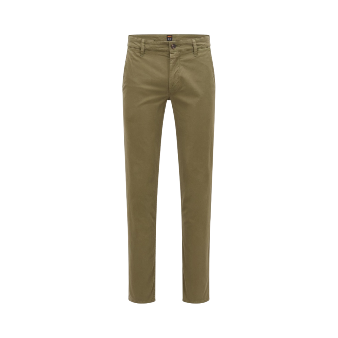 휴고 보스 스티치 코튼 새틴 슬림 핏 트라우저 다크 그린(Hugo Boss Slim Fit Trousers in Stretch Cotton Satin Dark Green)