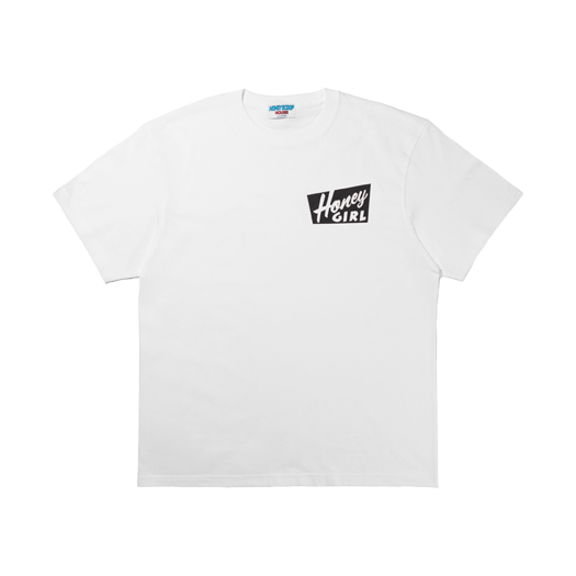 HSH25TS061WH Honey Scoop House Honey Girl Tee White