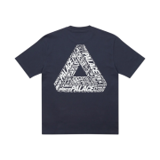 Palace Tri-Text T-Shirt Navy - 22FW