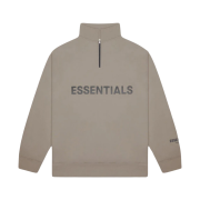 Essentials Half-Zip Pullover Taupe - 20FW