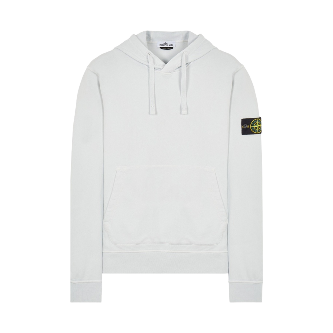 761564151-V0003 Stone Island 64151 Cotton Fleece Hooded Sweatshirt Ice - 22SS