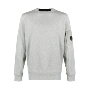C.P. Company Diagonal Raised Fleece Sweatshirt Grey Melange - 23SS