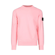Stone Island 63051 Cotton Fleece Garment Dyed Sweatshirt Rose - 23SS