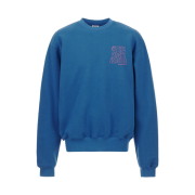 Thevinylhouse Line Logo Sweatshirt Blue