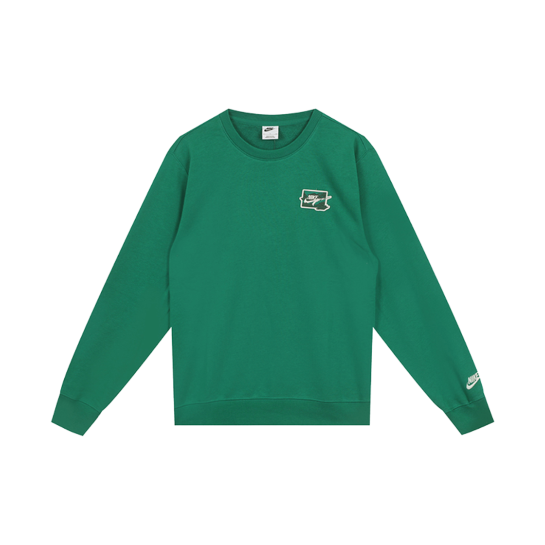 FZ0765-365 Nike Club French Terry Crewneck Sweatshirt Malachite Sail - Asia