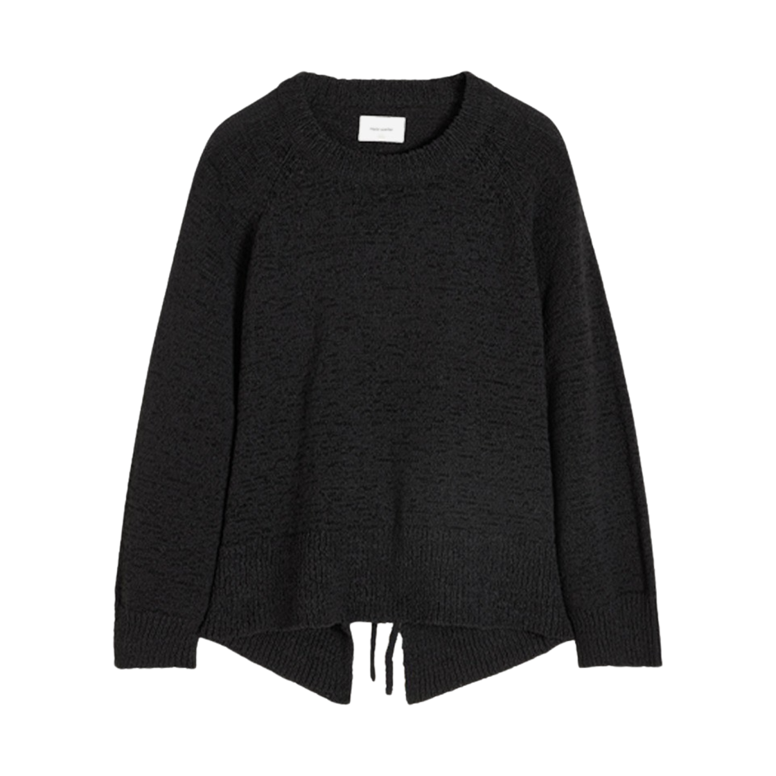 KW4BKNPHZ29BK Holzweiler Women Wilma Tape Yarn Crew Neck Black