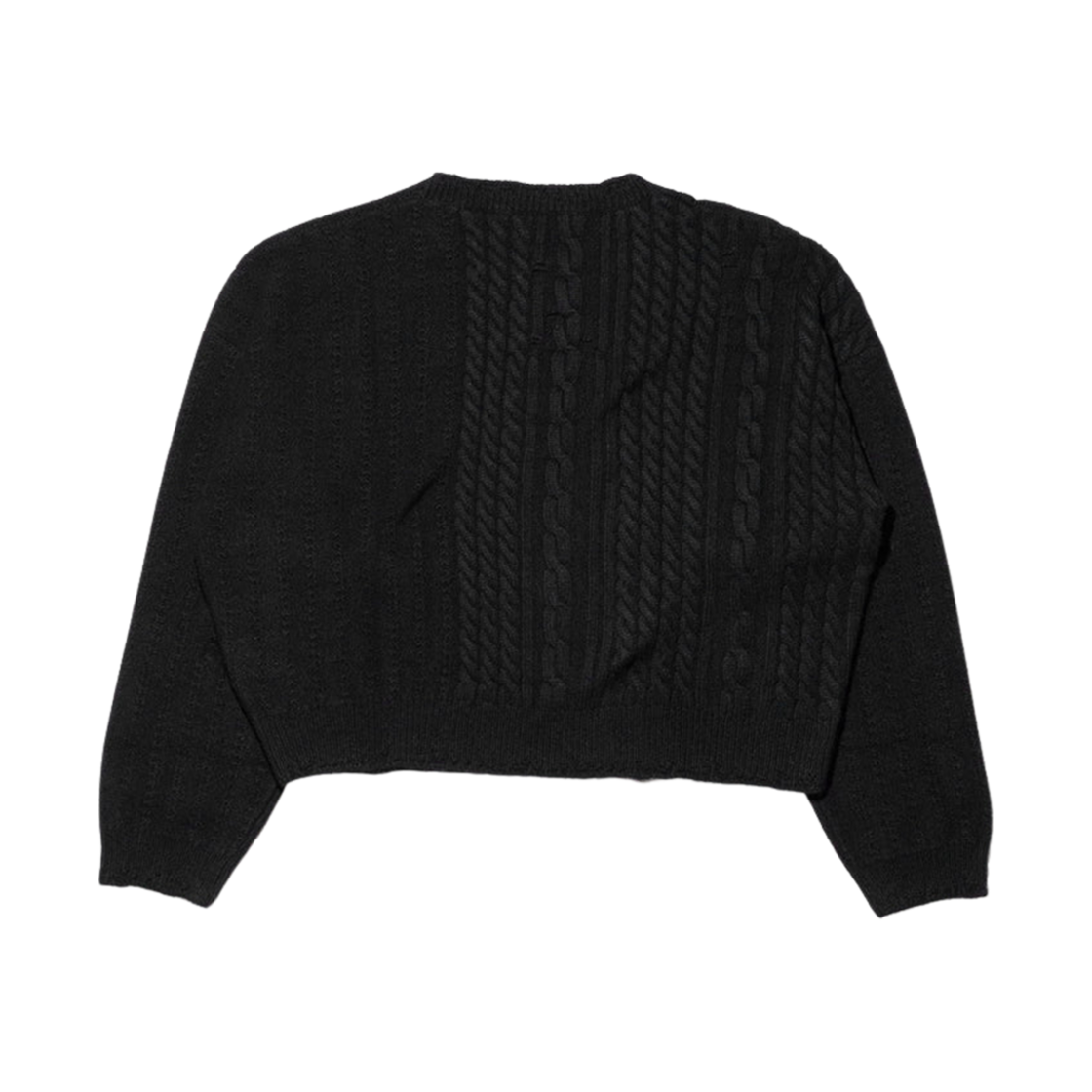 앙팡 리쉬 데프리메 케이블 니트 크루넥 스웨터 블랙(Enfants Riches Deprimes Cable Knit Crewneck Sweater Black) - 2