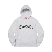 Supreme Raised Handstyle Hooded Sweatshirt Ash Grey - 22SS