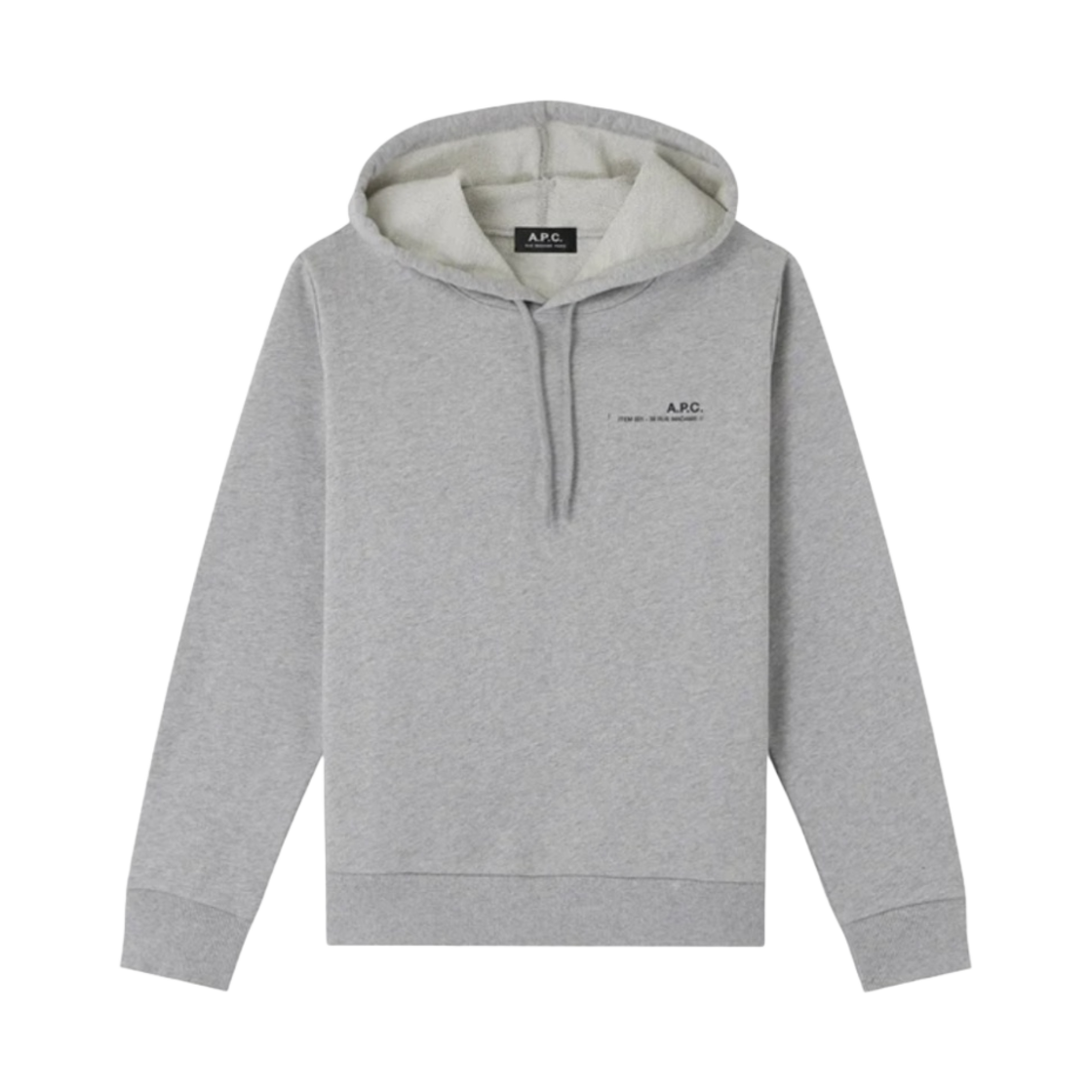 (W) 아페쎄 아이템 후드 그레이((W) A.P.C. Item Hoodie Gray) - 1
