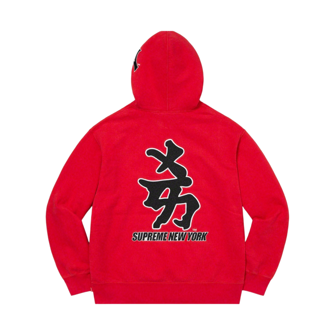 슈프림 x 뉴욕 양키스 간지 후드 스웨트셔츠 레드 - 22FW(Supreme x New York Yankees Kanji Hooded Sweatshirt Red - 22FW) - 2