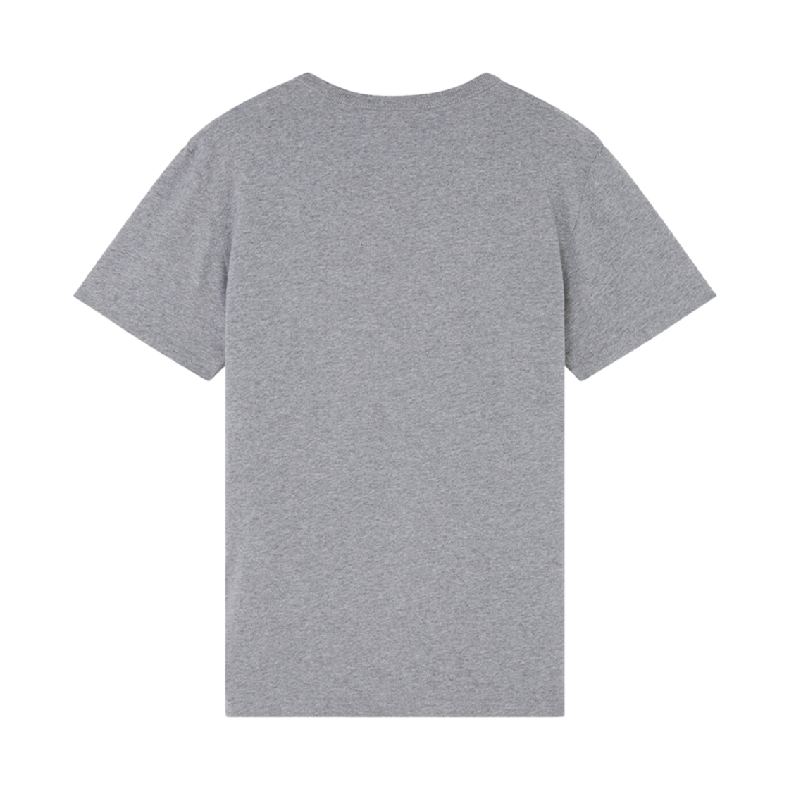 메종 키츠네 티셔츠 트라이컬러 폭스 패치 그레이 멜란지(Maison Kitsune T-Shirt Tricolor Fox Patch Grey Melange) - 2