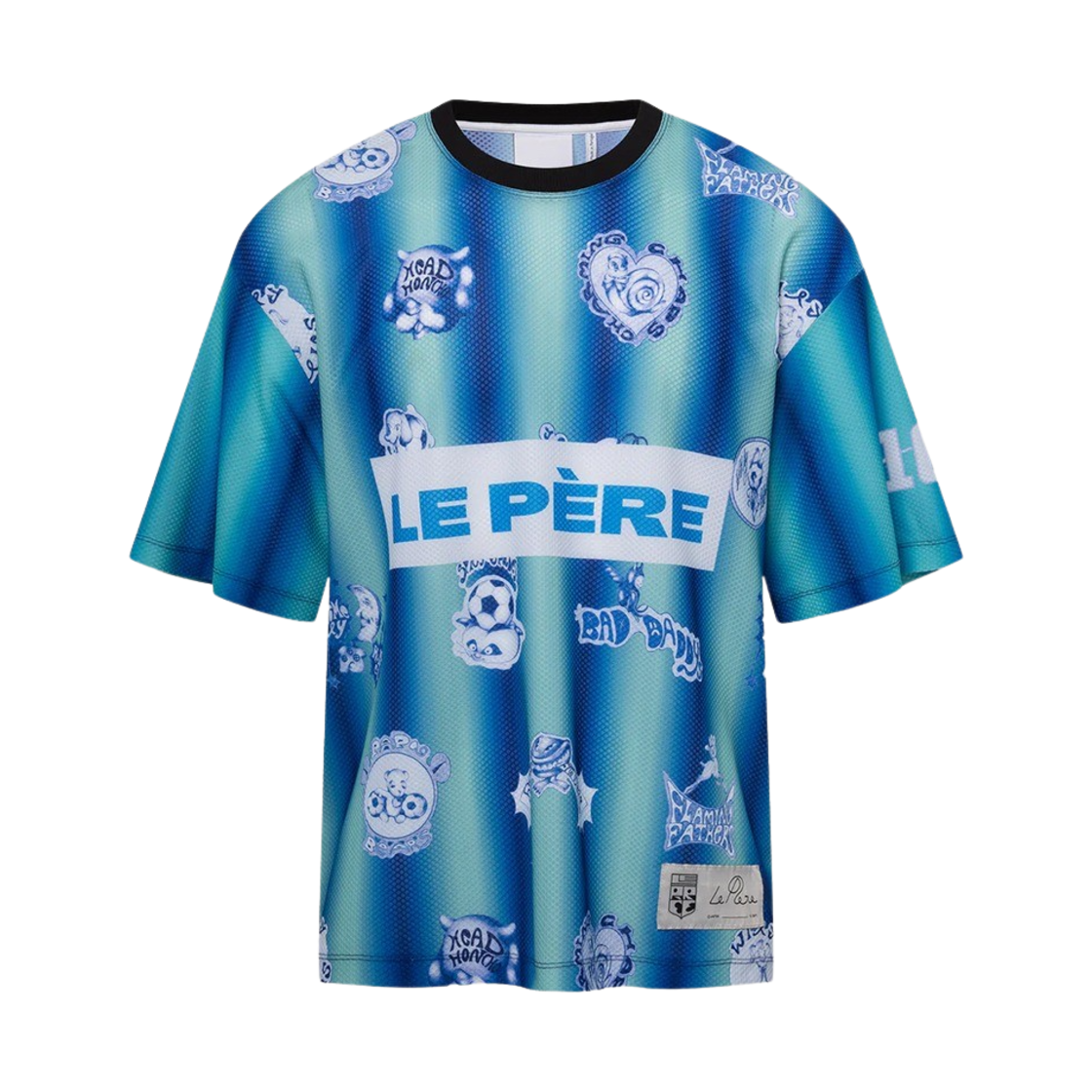 르 뻬흐 EMA 메쉬 탑 홈 블루 그린(LE PERE EMA Mesh Top Home Blue Green)
