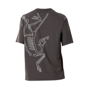 Arc'teryx Cormac Arc'Bird Logo SS T-Shirt Black Heather