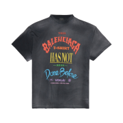 Balenciaga Not Been Done Oversized Vintage Jersey T-Shirt Black