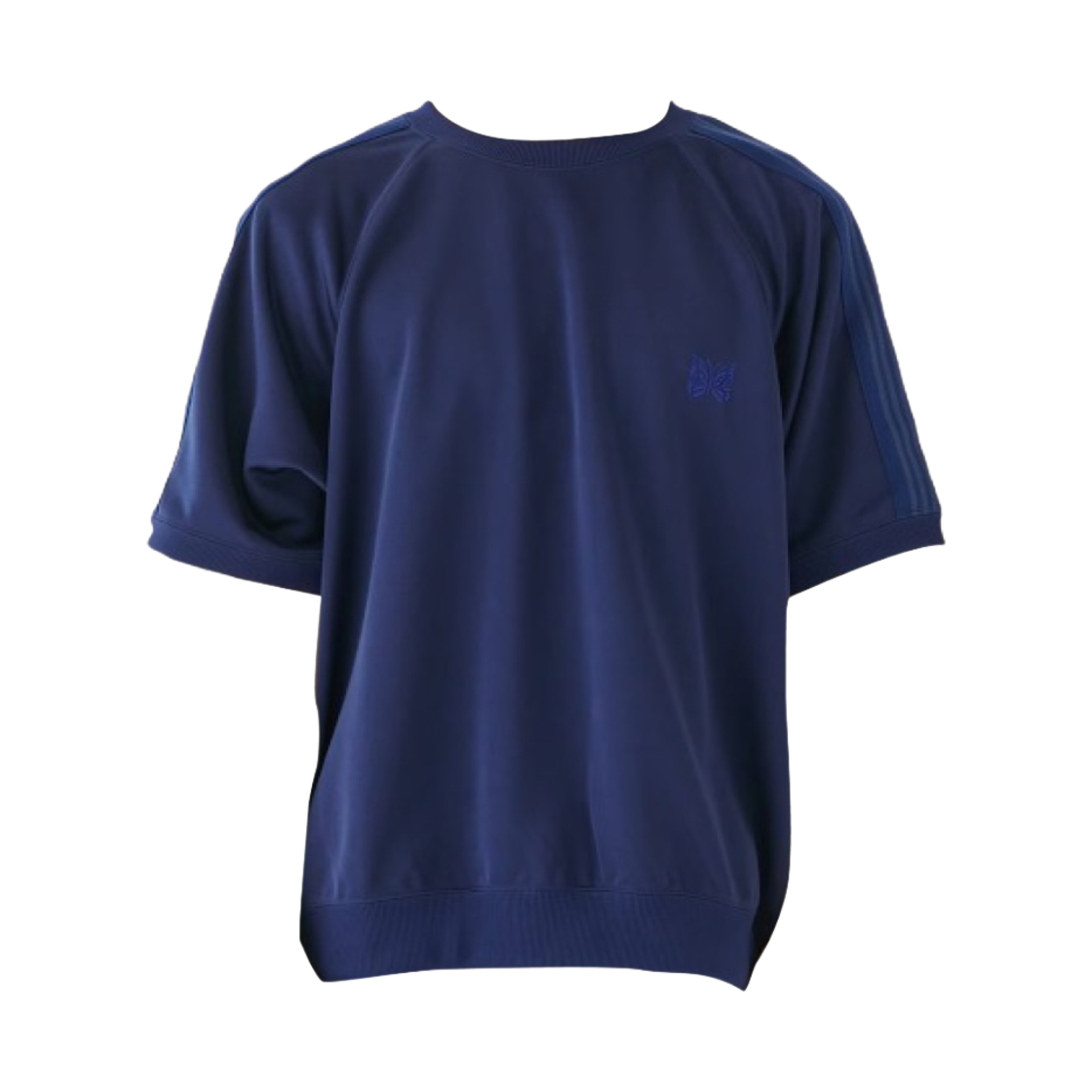 니들스 x 스튜디오스 트랙 숏슬리브 크루넥 티셔츠 네이비(Needles x Studious Track S/S Crewneck T-Shirt Navy) - 1