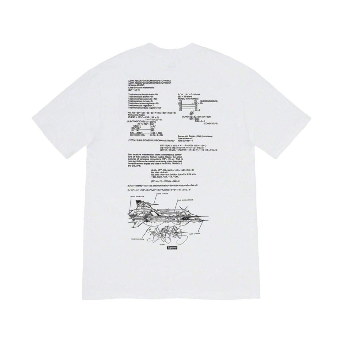 슈프림 라멜지 티셔츠 화이트 - 20SS(Supreme Rammellzee T-Shirt White - 20SS) - 2