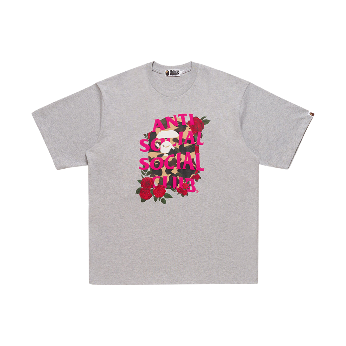 0ZXTEM109901N BAPE x Anti Social Social Club T-Shirt #1 Grey