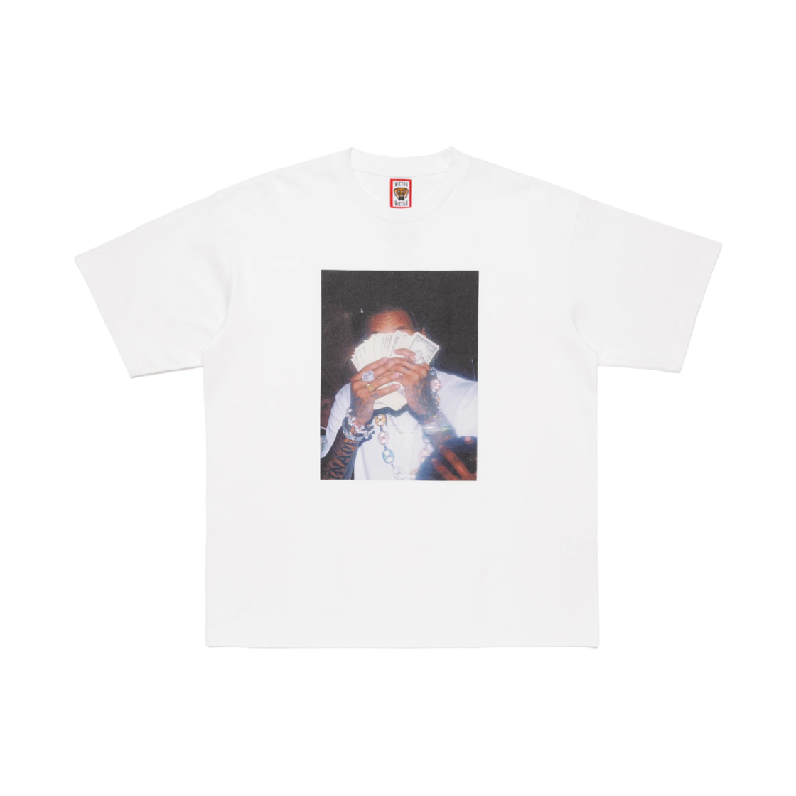 빅터 빅터 포토 프린트 티셔츠 화이트(Victor Victor Photo Print T-Shirt White)